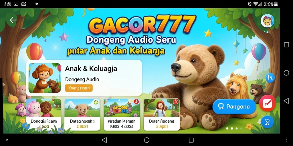 Tampilan antarmuka GACOR777 yang menarik dan intuitif untuk anak-anak.