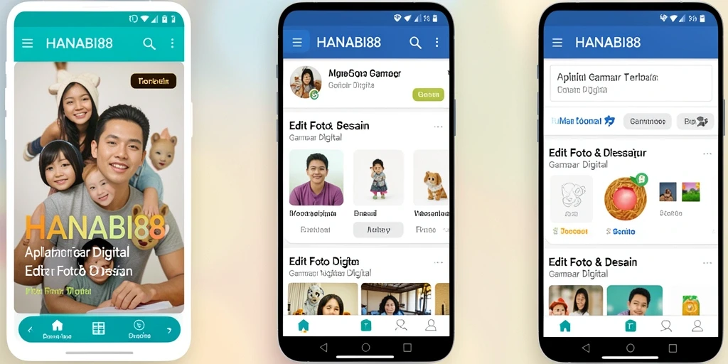 Tampilan antarmuka HANABI88 yang intuitif dan menarik untuk editing gambar.