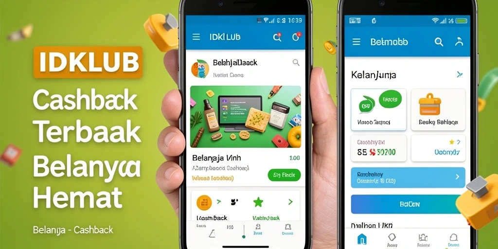 Tampilan antarmuka IDKLUB yang mudah dipahami untuk memaksimalkan Cashback.