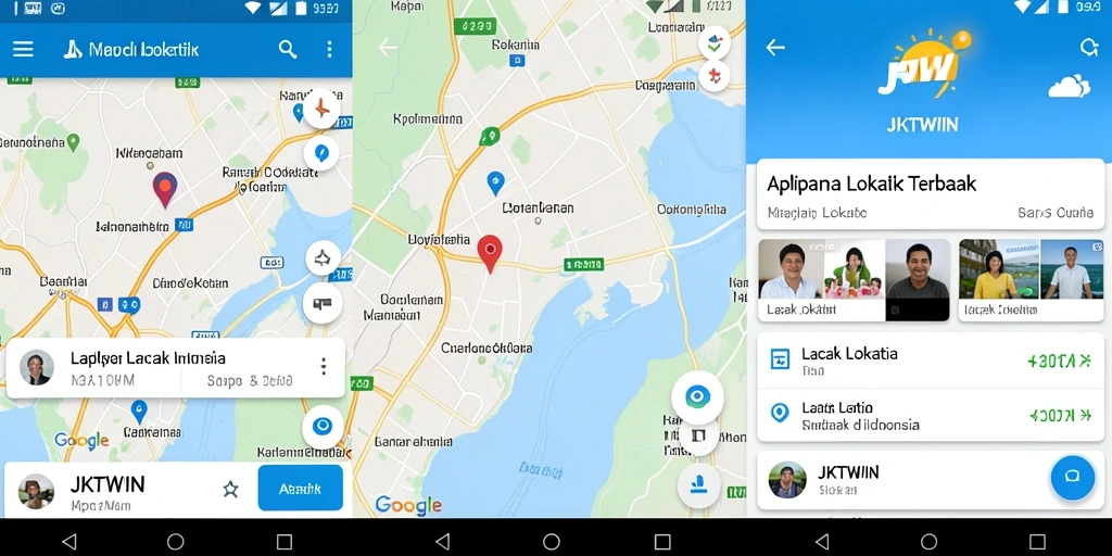 Antarmuka JKTWIN yang intuitif untuk pelacakan lokasi.