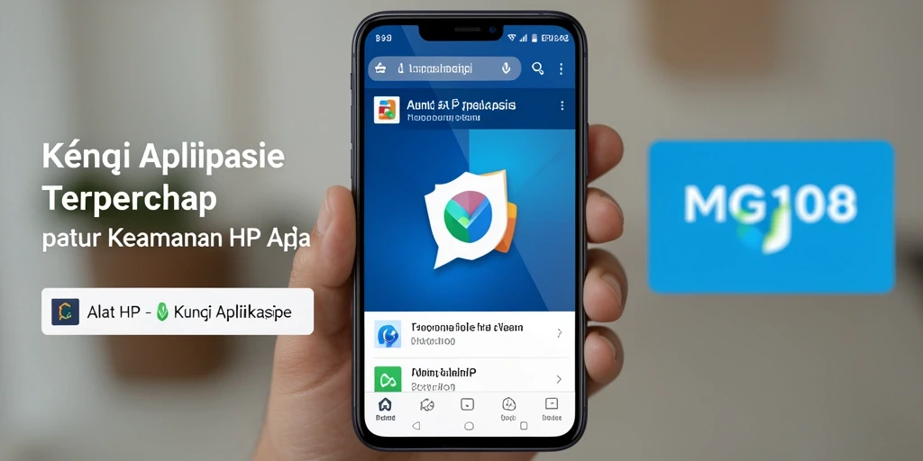Tampilan antarmuka utama aplikasi Kunci Aplikasi MG108.