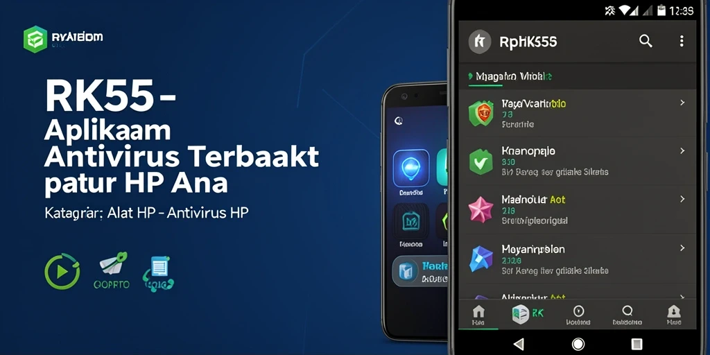 Antarmuka RK55 yang user-friendly untuk Antivirus HP.