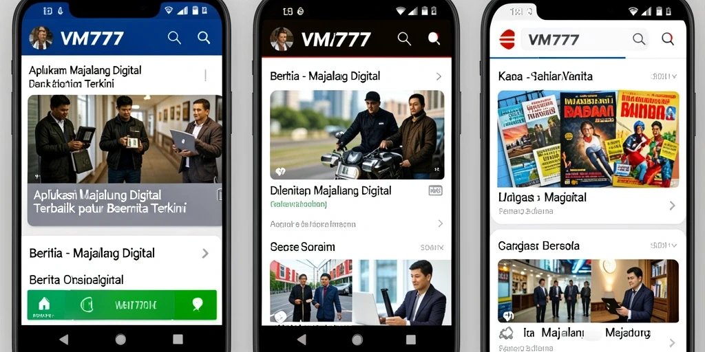 Tampilan antarmuka VM777 yang menarik dan fungsional.